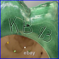 Vintage 1980s Atlantic Mold Ceramic Christmas Tree 16 Inch Lighted