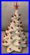Vintage 1981 Nowell Ceramic White Christmas Tree 12 With Star! Great Condition