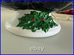Vintage 1982 16 Green Ceramic Christmas Tree With Lights