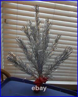 Vintage 2' Aluminum the Holiday Hanging Wall or Door Christmas Tree K2000