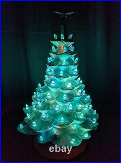 Vintage 20 Arnel Ceramic Christmas Tree White