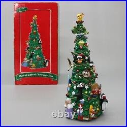 Vintage 2000 Looney Tunes Cartoon Characters Musical Lighted 15 Christmas Tree