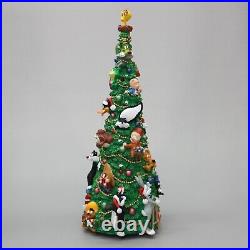 Vintage 2000 Looney Tunes Cartoon Characters Musical Lighted 15 Christmas Tree