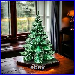 Vintage 21 Ceramic Christmas Tree Large Heavy Beautiful