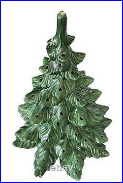 Vintage 21 Ceramic Christmas Tree Large Heavy Beautiful