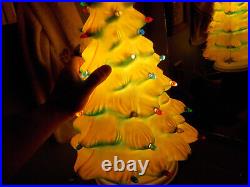 Vintage 21 Union Products Blow Mold Christmas Tree with Color Pegs