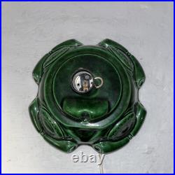 Vintage 24 Atlantic Mold Ceramic Christmas Tree Green 25x15 Ornament