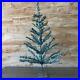 Vintage 36 Aqua Silver Tabletop ALUMINUM TINSEL Christmas Tree