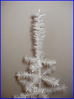 Vintage 36 Real Goose Feather White Christmas Feather Tree! Made In Usa! Last One