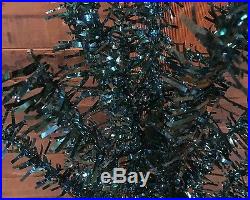 Vintage 38 Astralite Vinyl Aluminum Blue Green Christmas Tree