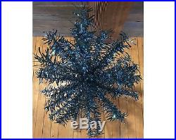Vintage 38 Astralite Vinyl Aluminum Blue Green Christmas Tree