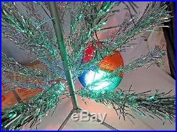 Vintage 4' 31 Branch Splendor Stainless Aluminum Christmas Tree With Color Wheel