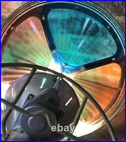 Vintage 4 Color Wheel Rotating Christmas Tree Projector Imperial Light with Box