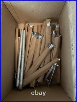 Vintage 4' EVERGLEAM Pom Pom Retro Stainless Aluminum Christmas Tree 4 Ft