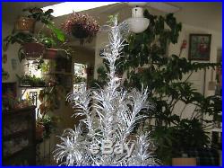 Vintage 4 Foot Silver Glow Lifetime Stainless Aluminum Christmas Tree By Arandel