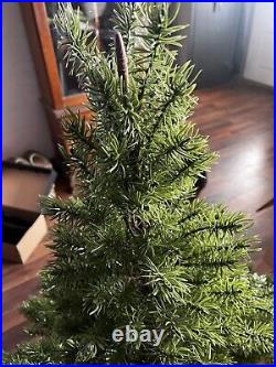 Vintage 4' soft rubber plastic CHRISTMAS TREE complete push on needles RARE