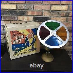 Vintage 40s 50s Spartus Aluminum Rotating Color Wheel 880 Christmas Tree VIDEO