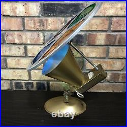 Vintage 40s 50s Spartus Aluminum Rotating Color Wheel 880 Christmas Tree VIDEO
