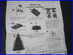 Vintage 5' 8 Artificial Green pine Christmas Tree General Foam Plastics Corp