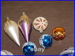 Vintage 5 Boxes Of Christmas Tree Ornaments Balls