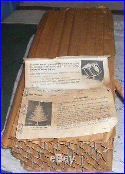 Vintage 6 1/2 Foot Aluminum Taper Chritmas Tree In Original Box