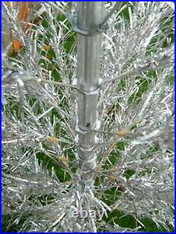 Vintage 6 1/2 Ft. Aluminum Christmas Tree Complete with Stand and Original Box