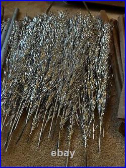 Vintage 6 1/2' Stainless Aluminum Christmas Tree 66 Splendor Curl Twist Branches