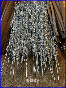 Vintage 6 1/2' Stainless Aluminum Christmas Tree 66 Splendor Curl Twist Branches