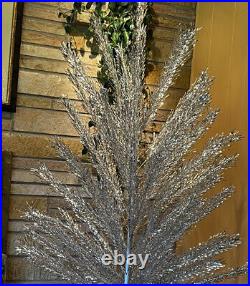 Vintage 6 1/2' Stainless Aluminum Christmas Tree 66 Splendor Curl Twist Branches