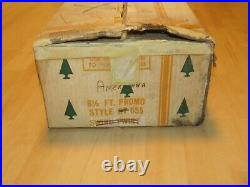 Vintage 6 1/2' United States Silver Tree Co Aluminum Christmas Tree In Orig Box
