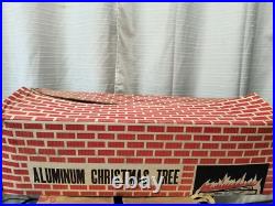 Vintage 6.5 Foot Aluminum Christmas Tree 61 Branches Complete in Box