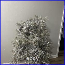 Vintage 6.5 Ft Aluminum Pom Pom Style Taper Christmas Tree