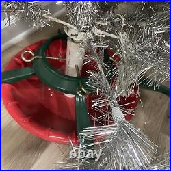 Vintage 6.5 Ft Aluminum Pom Pom Style Taper Christmas Tree