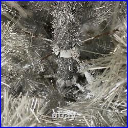 Vintage 6.5 Ft Aluminum Pom Pom Style Taper Christmas Tree