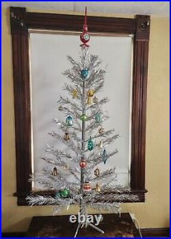 Vintage 6.5 Ft Renown Crystal Star Aluminum Christmas Tree