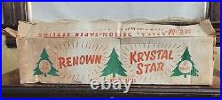 Vintage 6.5 Ft Renown Crystal Star Aluminum Christmas Tree