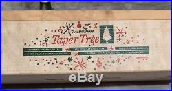 Vintage 6' Aluminum Christmas Taper Tree, Plus Color Wheel & Rotating Stand egm