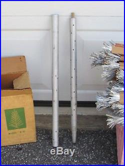 Vintage 6 Foot Aluminum Sparkler Christmas Tree with Original Box