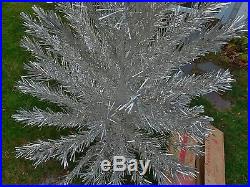 Vintage 6 Foot EVERGLEAM 94 Branch Deluxe ALUMINUM CHRISTMAS TREE, Stainless