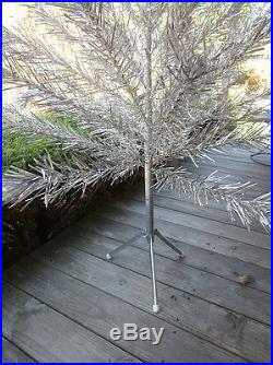 Vintage 6 Ft Angel Pine ALUMINUM CHRISTMAS TREE 60 Branches, Orig Box