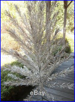 Vintage 6 Ft Angel Pine ALUMINUM CHRISTMAS TREE 60 Branches, Orig Box
