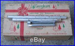 Vintage 6 Ft EVERGLEAM 94 Branch Deluxe Aluminum Christmas Tree Complete