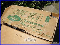 Vintage 6' Peco aluminum Pom Pom branches CHRISTMAS TREE #2624