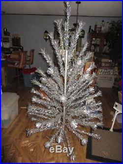 Vintage 6' Sparkler Pom-Pom Aluminum Christmas Tree Holiday Decorations
