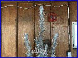 Vintage 6ft Aluminum Christmas Tree 1959 Orig. Box Instructions Modern Coatings