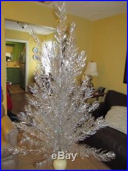 Vintage 6ft Aluminum'Holi-Gay' Silver Christmas Tree with Original Box