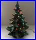 Vintage 70's Altantic Mold Ceramic Christmas Tree With Base 18 Decoration Large