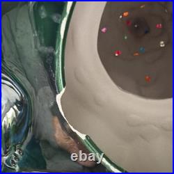 Vintage 70's Altantic Mold Ceramic Christmas Tree With Base 18 Decoration Large