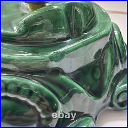 Vintage 70's Altantic Mold Ceramic Christmas Tree With Base 18 Decoration Large