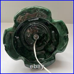 Vintage 70's Altantic Mold Ceramic Christmas Tree With Base 18 Decoration Large